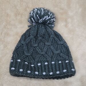 MOON SHADOW WINTER HAT BEANIE, CHARCOAL